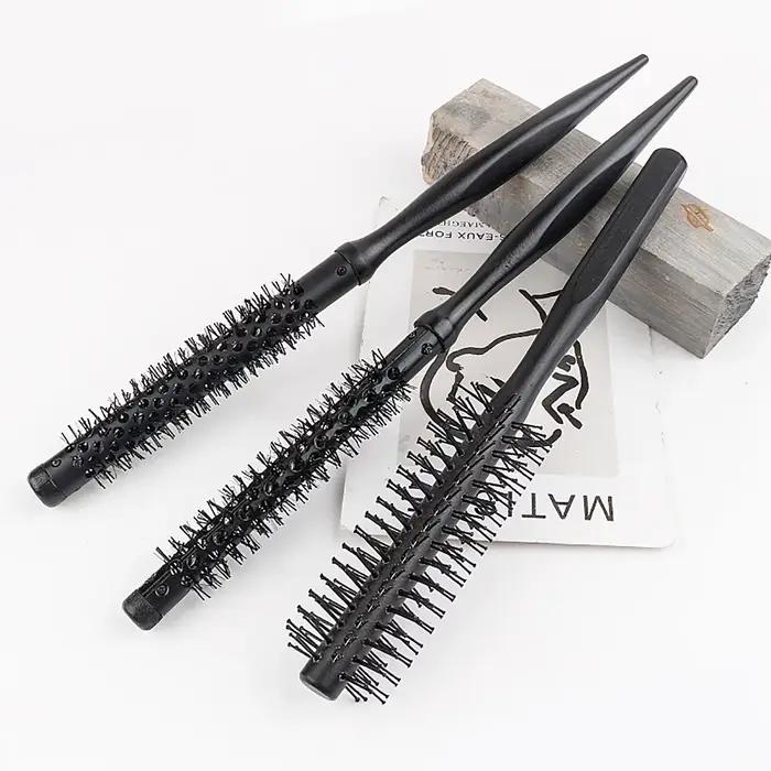 Brosse à rouleau rond antistatique noire