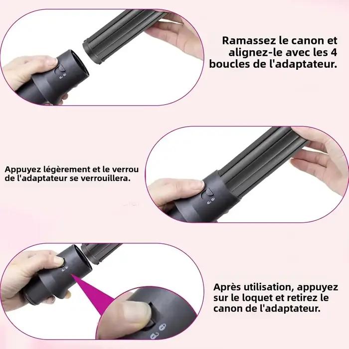 Barils de bouclage de cheveux longs de 1.6 pouces/40MM