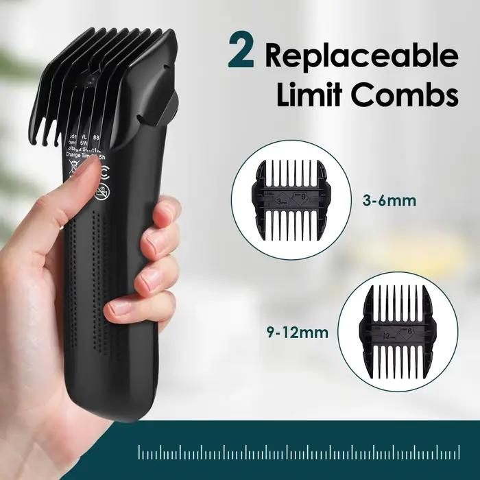 Machine de coupe de cheveux tondeuse à barbe rasoir électrique pour hommes zones intimes