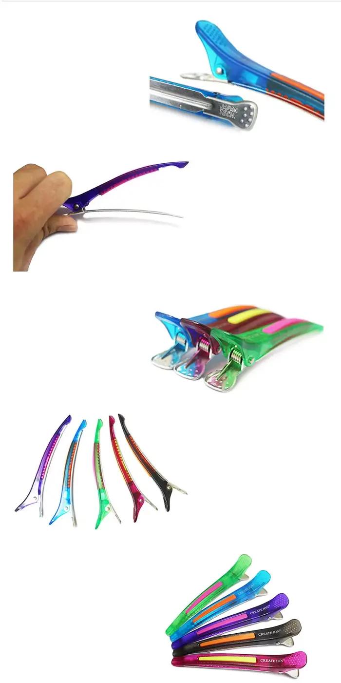 Épingle à cheveux en plastique segmenté pour Salon de coiffure, accessoires de coiffure, Clips pour tondeuse à cheveux, outils de coiffure professionnels