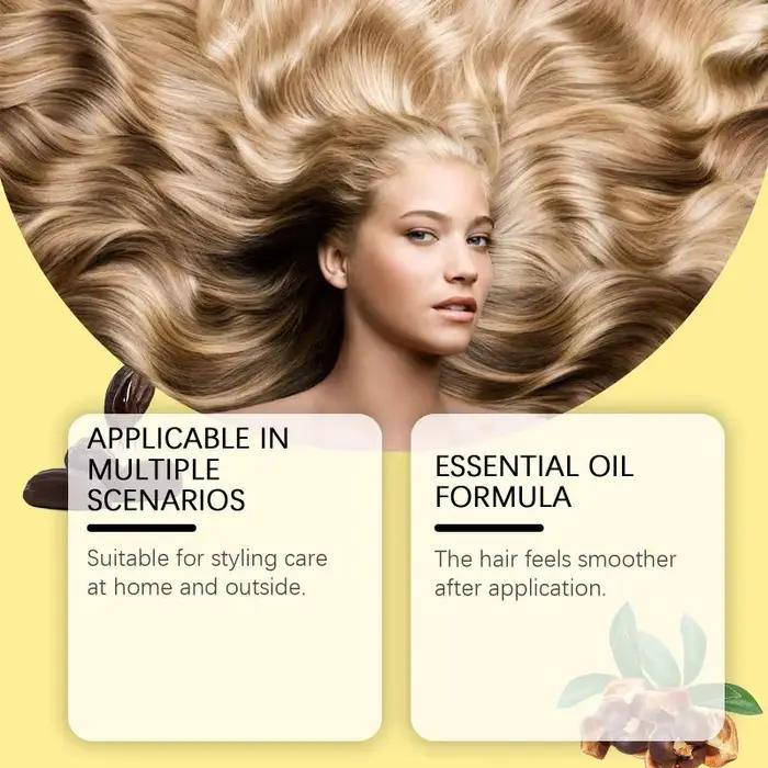 Huile capillaire lissante Hoegoa : Nourrit et lisse délicatement les cheveux