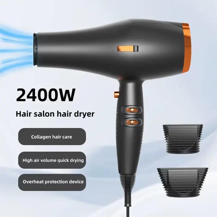 2025 Amazon's même sèche-cheveux à grande vitesse 2400W haute puissance séchage rapide Salon de coiffure dédié