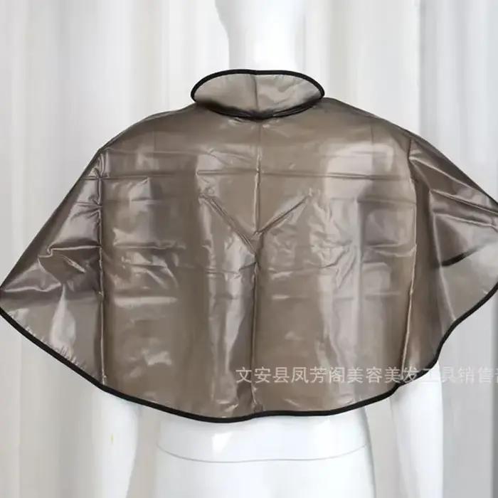 Collier de coupe de cheveux Cape de coloration imperméable tissu de barbier coiffure robe de teinture