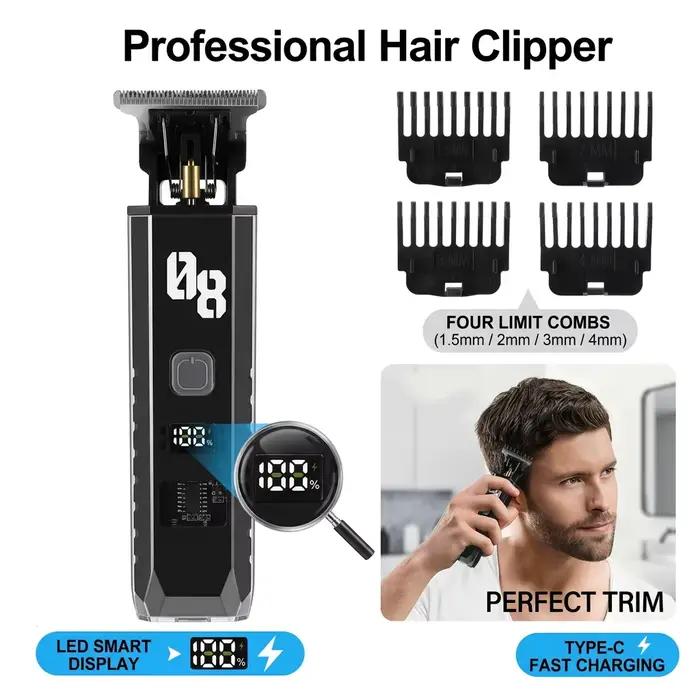 Tondeuse à Cheveux Sans Fil avec Écran LED