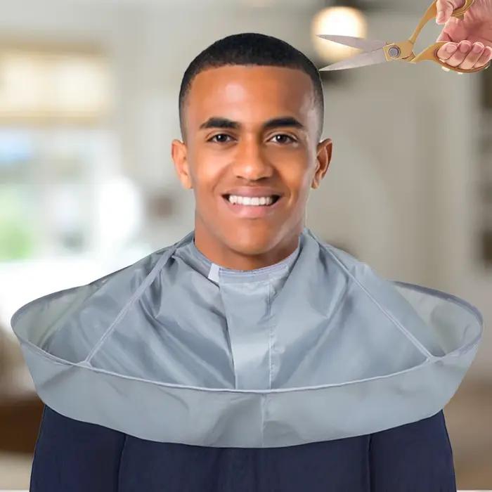 Cape de coiffure pliable de 60 mm de diamètre pour adultes, bavette de coupe et de rasage, outils de coiffure pour stylistes et coiffeurs