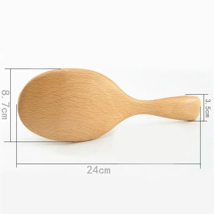 Brosse à cheveux en poils de sanglier peigne en hêtre naturel