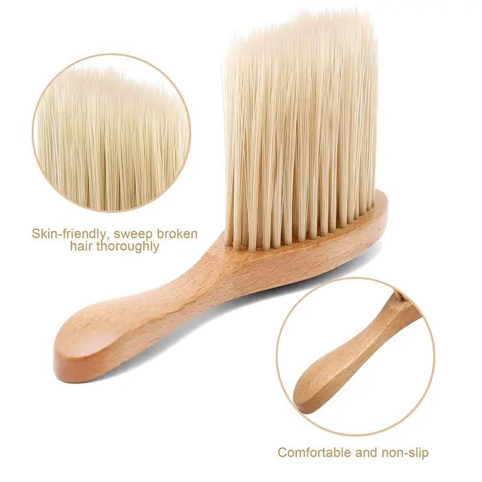 Brosse à cheveux pour salon de coiffure, plumeau à cou dur, peigne de balayage de livres, nettoyeur de coupe de cheveux, outils de maquillage