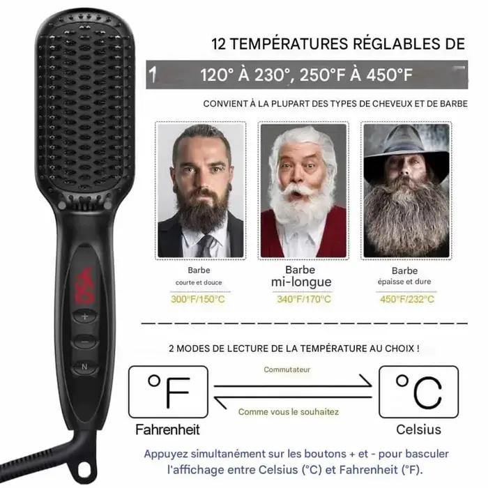 Brosse lissante chauffante pour femmes