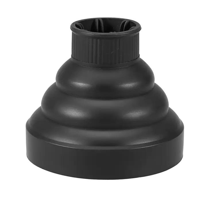 Diffuseur de sèche-cheveux pliable noir, professionnel, portable, léger, qualité salon
