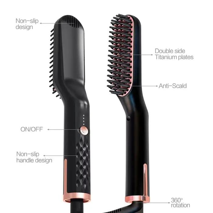 Brosse à lisser les cheveux électrique professionnelle
