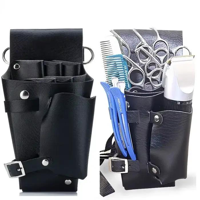 Barbier cheveux ciseaux sac outils de coiffure