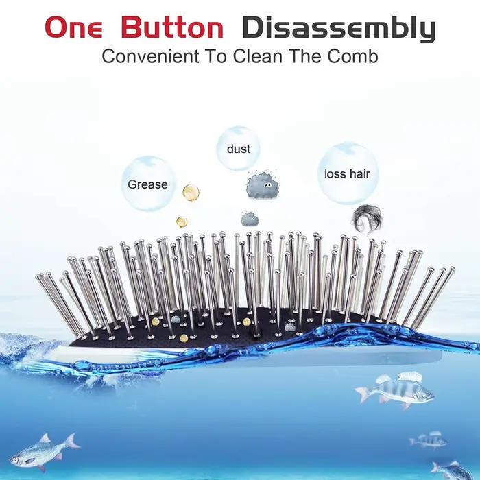 Brosse à cheveux ionique démêlante