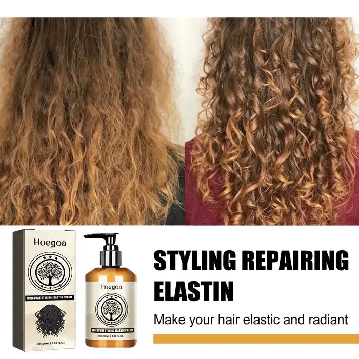 Cheveux bouclés marocains hydratants réparation élastique sécheresse endommagée lissage