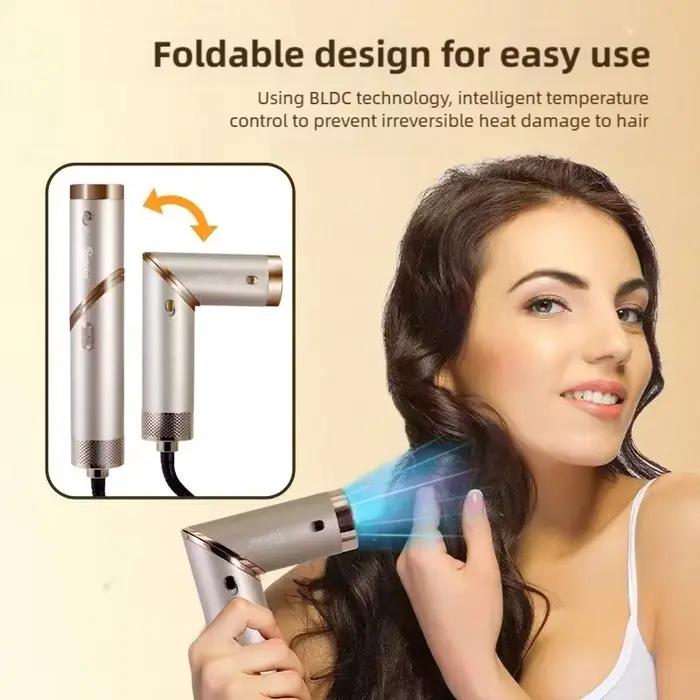 5 en 1 multi-fonction sèche-cheveux fer à friser portable pliable