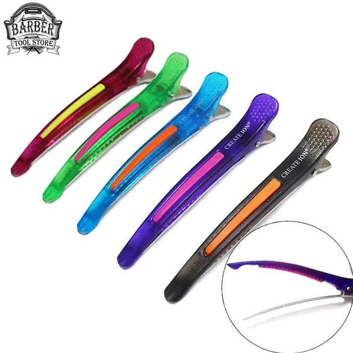 Épingle à cheveux en plastique segmenté pour Salon de coiffure, accessoires de coiffure, Clips pour tondeuse à cheveux, outils de coiffure professionnels