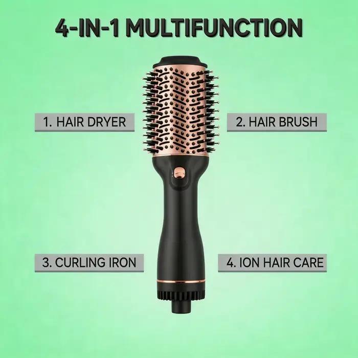 Brosse Sèche-Cheveux 4-en-1 Ionique