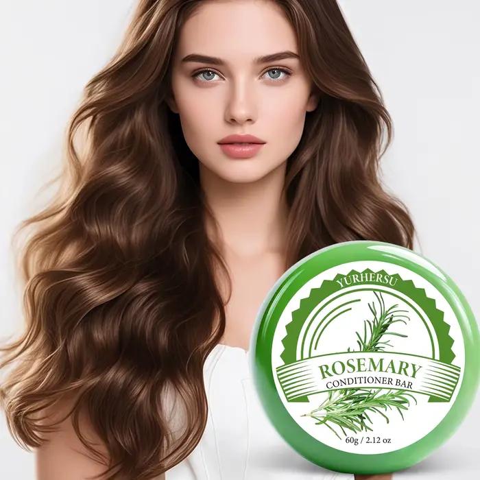 Shampoing Solide au Romarin pour Cheveux Gras - Favorise la Croissance Capillaire et Anti-Chute