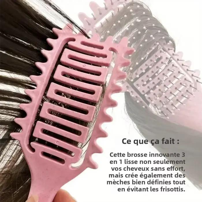 Brosse de coiffure pour cheveux bouclés et humides