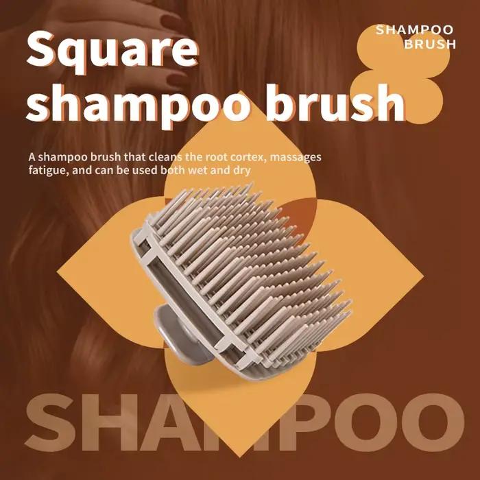 Brosse à shampoing en Silicone