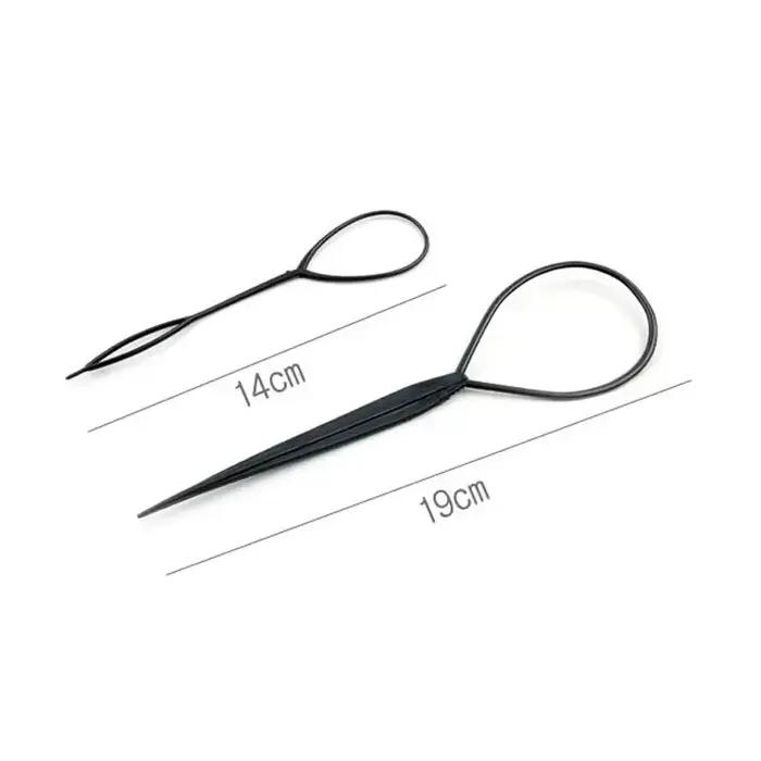 Populaire 1 ensemble queue de cheval créateur boucle en plastique outils de coiffure poney Topsy