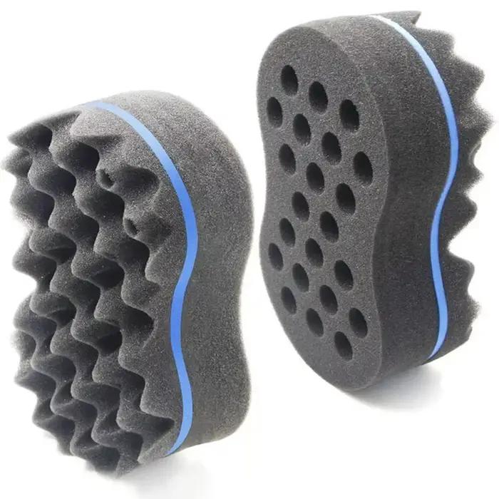 Brosse éponge de coiffure bouclée