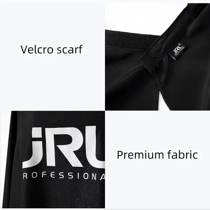 JRL 1, 8 m Cape de Coiffure Professionnelle Imperméable avec Col en Silicone et Boucle