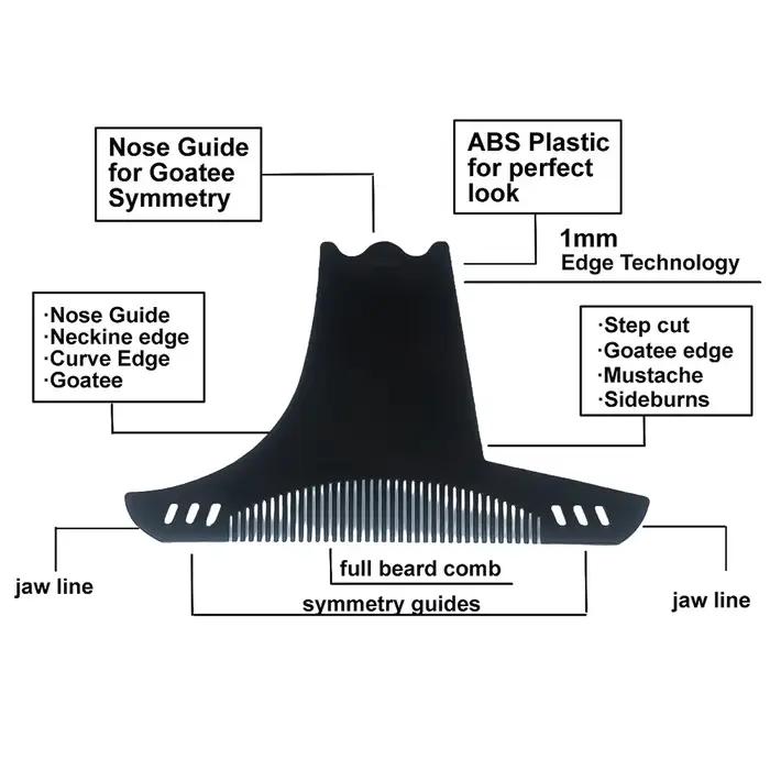 Peigne à barbe saillante pour hommes