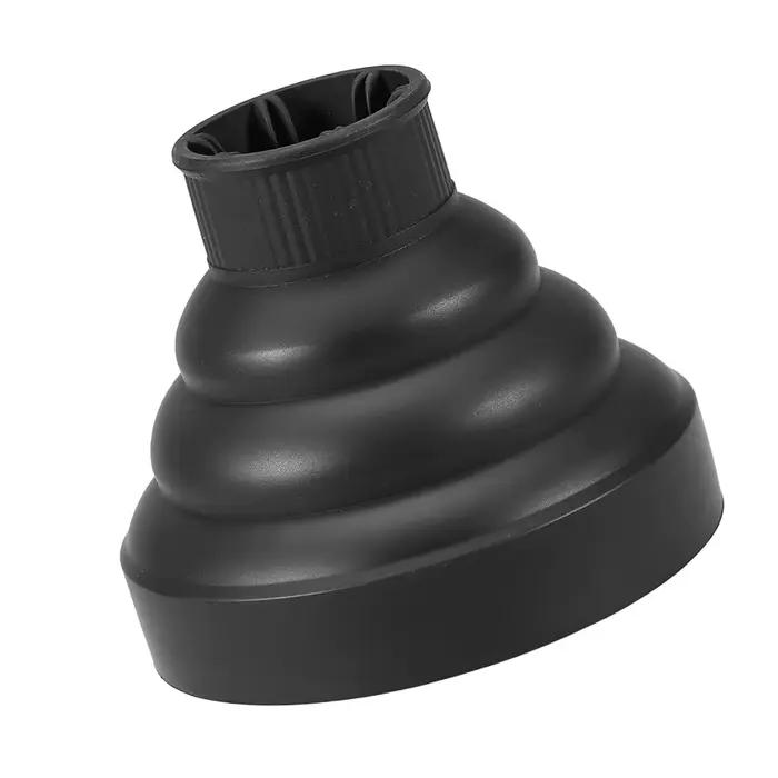 Diffuseur de sèche-cheveux pliable noir, professionnel, portable, léger, qualité salon