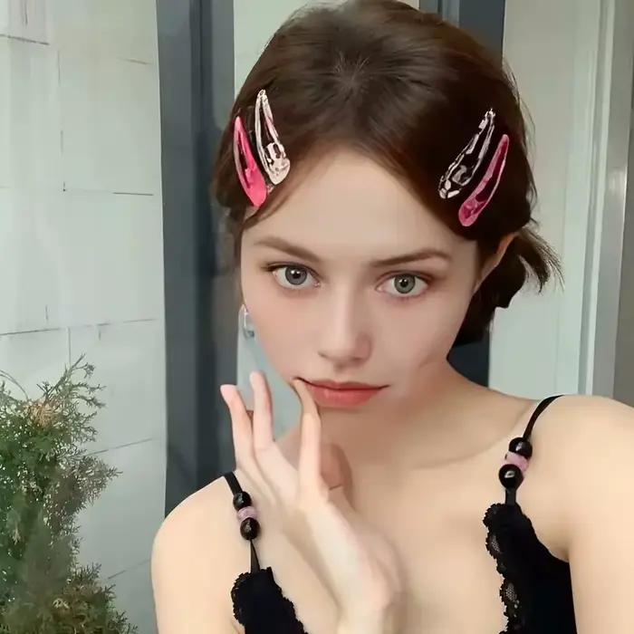 8 pièces/ensemble pinces à cheveux imprimé léopard pour femmes filles Vintage géométrique étoile BB Clips frange