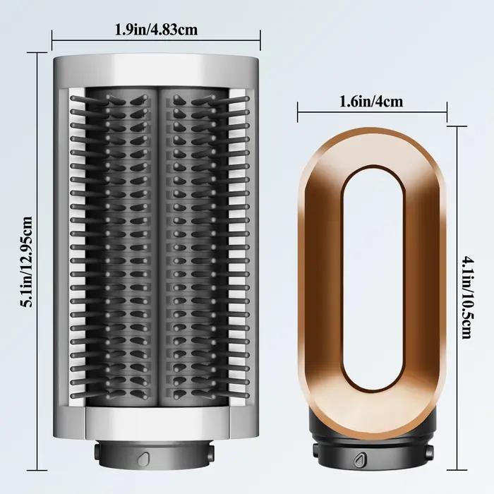 Brosse professionnelle à lisser ferme, 2 pièces, fixation Airwrap, sèche-linge pré-coiffage pour soins capillaires de Style Salon à la maison