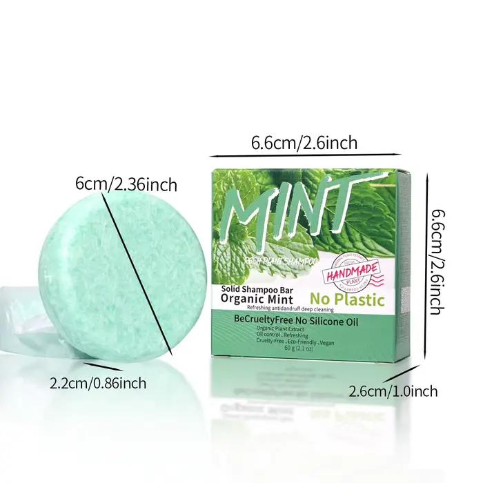 Shampoing à l'huile essentielle de menthe rafraîchissante