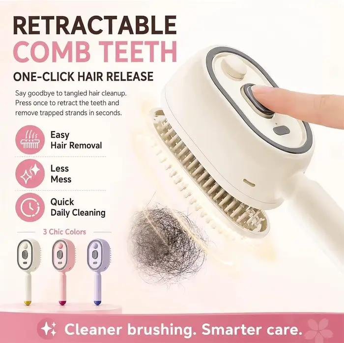 Brosse à cheveux électrique humide avec pulvérisation d'eau