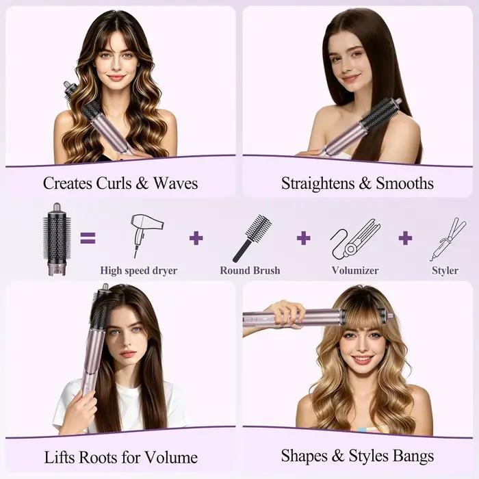 Brosse volumisante ronde Shark FlexFusion Glam