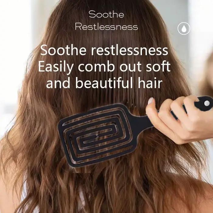 Brosse Sèche-Cheveux Multifonctionnelle avec Peigne de Massage