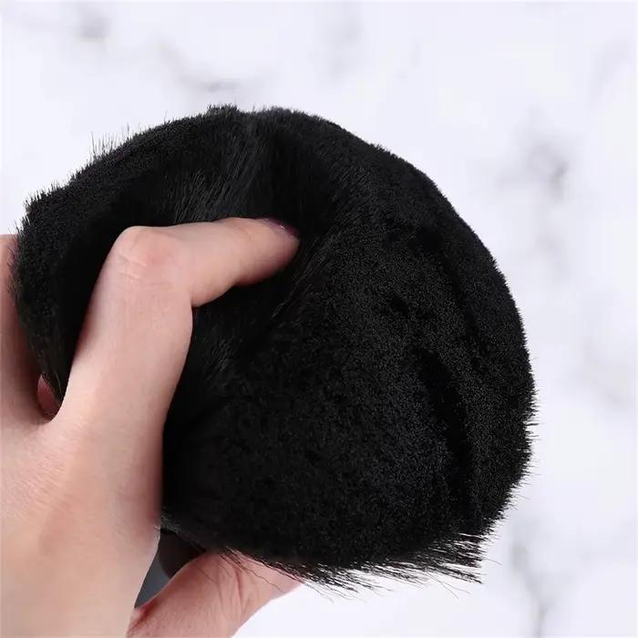 Noir coiffure balayage cou nettoyage des cheveux Duster brosse de coupe
