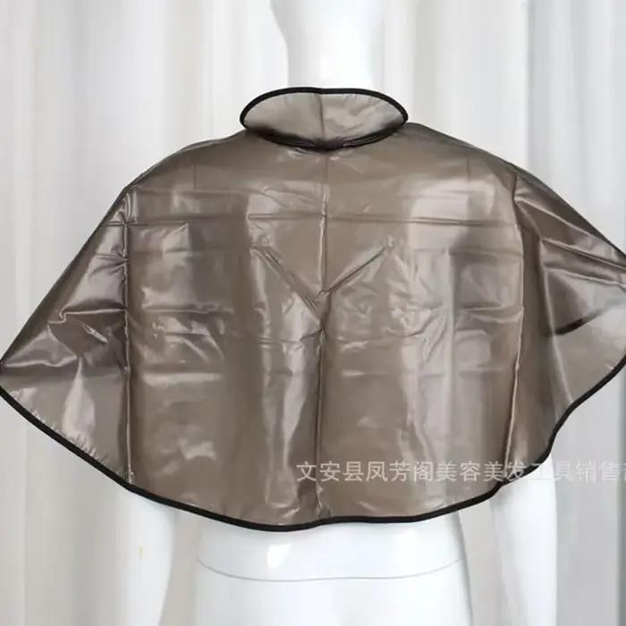 Collier de coupe de cheveux Cape de coloration imperméable tissu de barbier coiffure robe de teinture de cheveux Perm huile de cuisson Cape outil Cape de coupe de cheveux