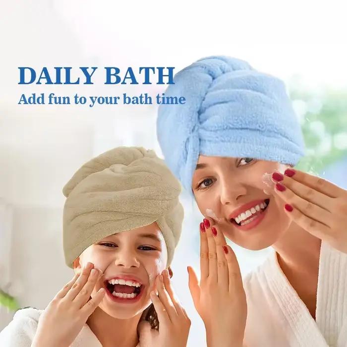 Serviette turban microfibre séchage rapide pour cheveux
