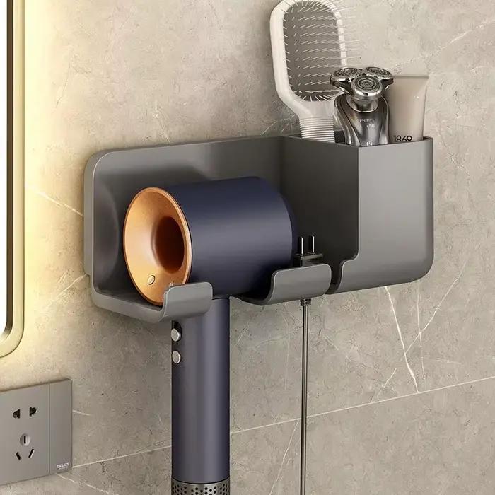 Support mural pour sèche-cheveux Dyson avec boîte de rangement