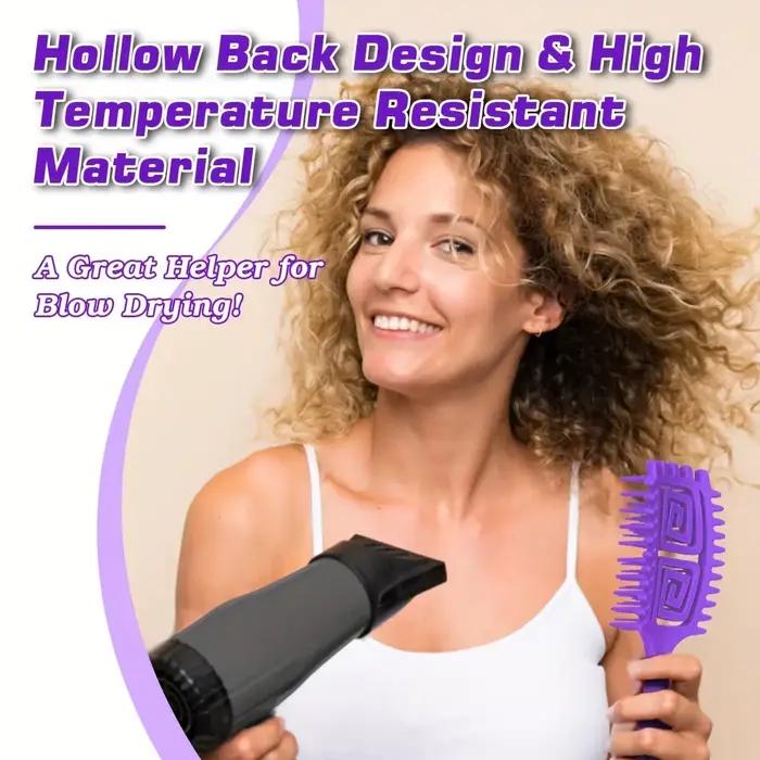 Brosse démêlante pour cheveux bouclés