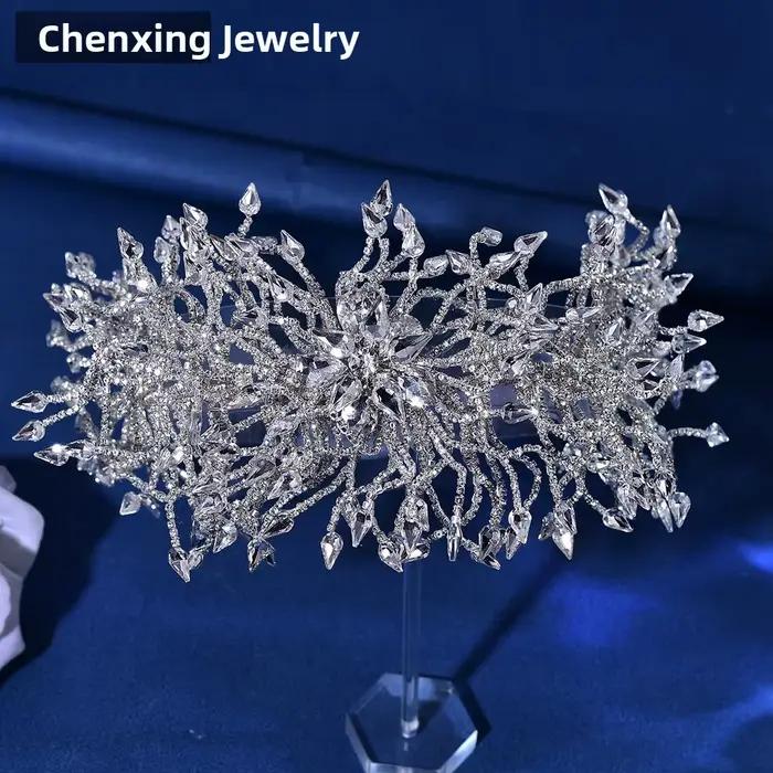 Accessoires de cheveux de mariée créatifs faits à la main en diamant