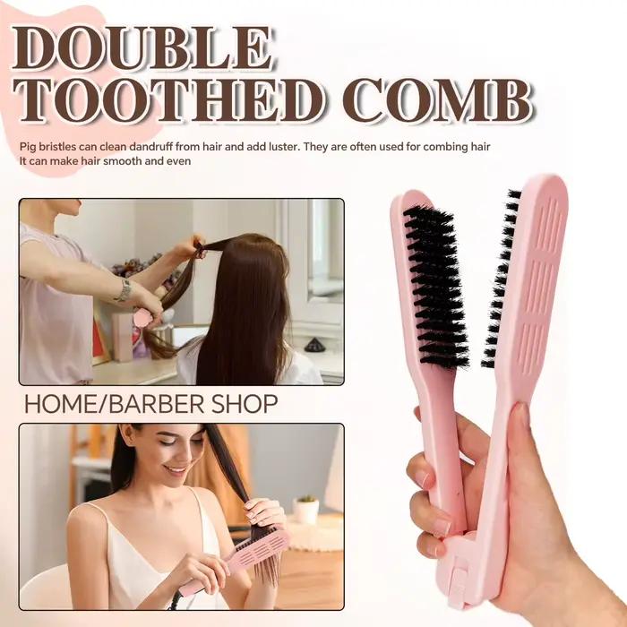 Brosse chaude et lisseur de cheveux 2 en 1