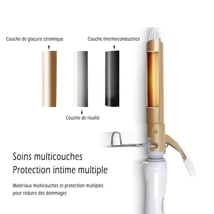 Outils professionnels pour cheveux fer à friser en céramique Triple baril coiffeur
