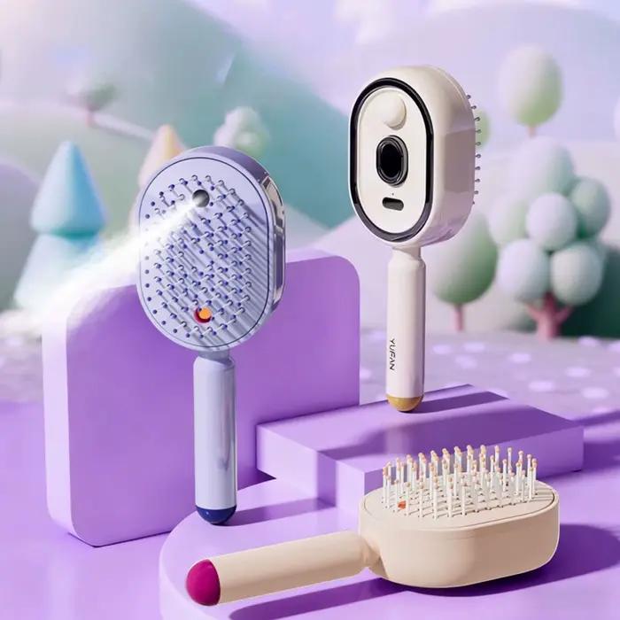 Brosse à vapeur électrique rechargeable USB-C pour démêler