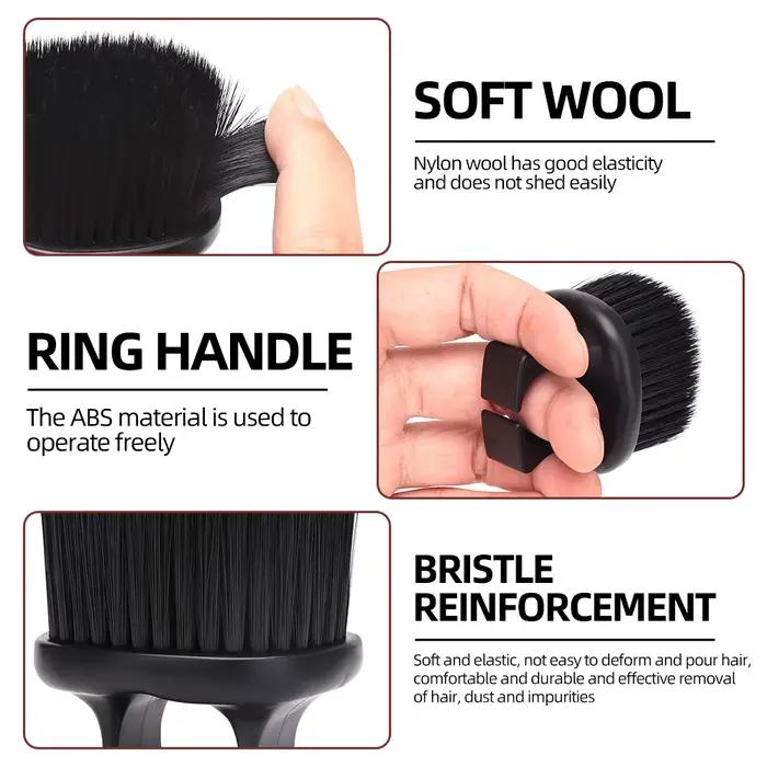 Coiffeur cou Duster brosses professionnel doigt brosse barbier coupe propre