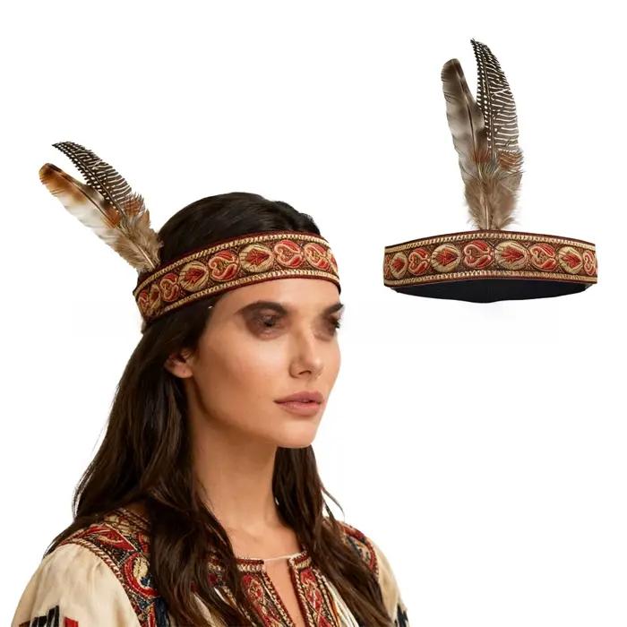 Coiffe en plumes indiennes