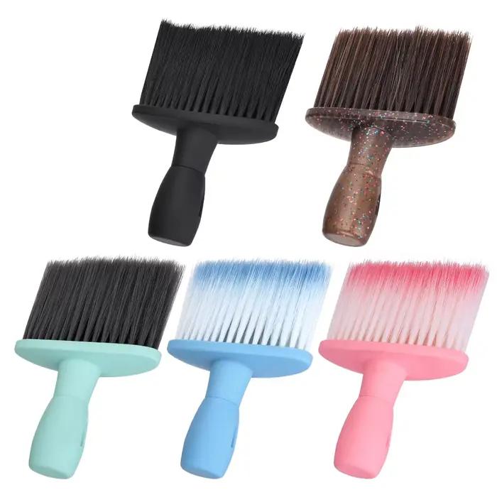 Brosse à dépoussiérer le cou de barbier aux couleurs pastel