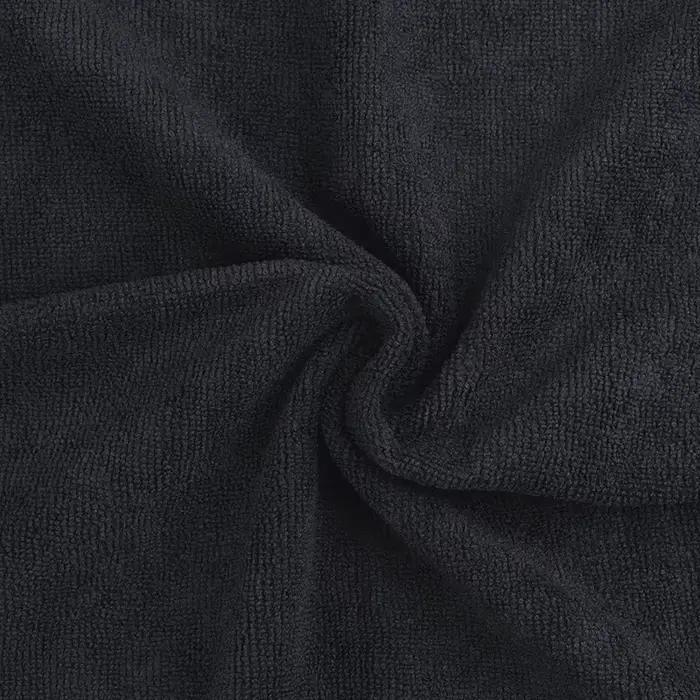 Serviette de séchage de cheveux en microfibre noire
