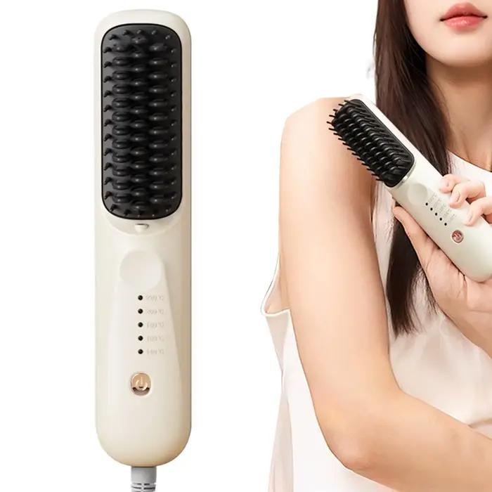 Brosse lissante chauffante 5 modes à ions négatifs