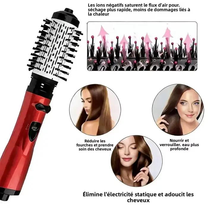 Fer à boucler automatique rotatif pour des boucles volumineuses et moelleuses