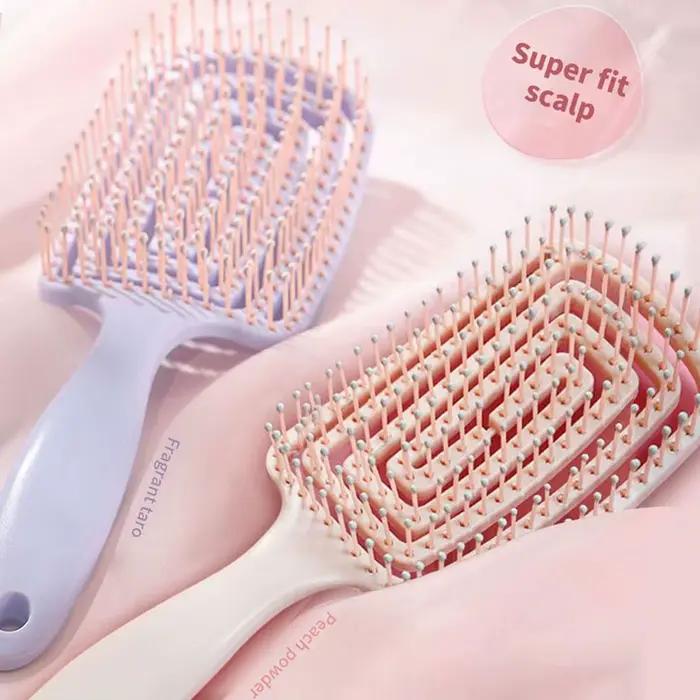 Brosse Sèche-Cheveux Multifonctionnelle avec Peigne de Massage